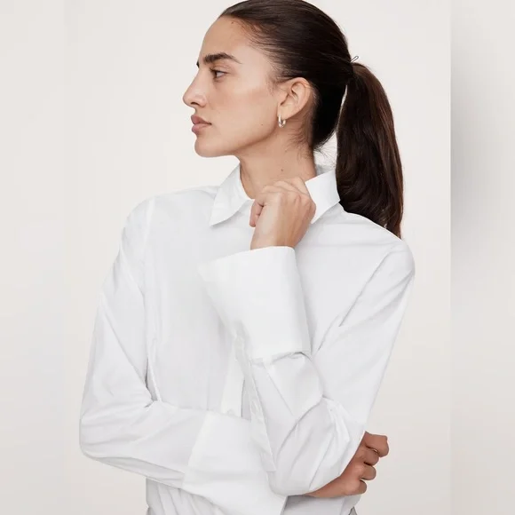 Banana Republic Riley Shirt Button Down Blouse 10 - Picture 3 of 9